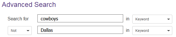 Database Boolean example