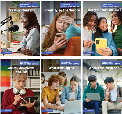 October 23, 2025a Shows the covers of the 6 titles from the Modern Media Literacy series