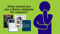 Click here to access the Learn to Research video tutorial called What is a Library Database